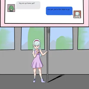 Loli On A Train 1 - page 1