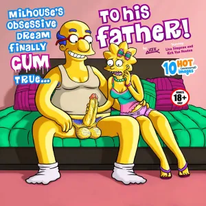 Milhouse's Obsessive Dream Finally Cum True His Father - page 1