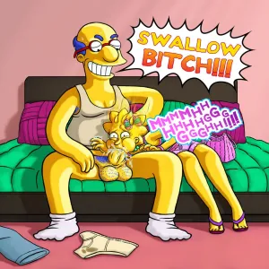 Milhouse's Obsessive Dream Finally Cum True His Father - page 7