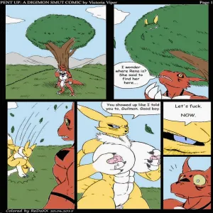Pent Up - A Digimon Smut Comic - page 2