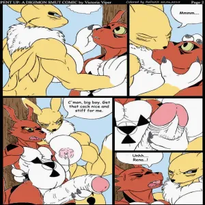 Pent Up - A Digimon Smut Comic - page 3