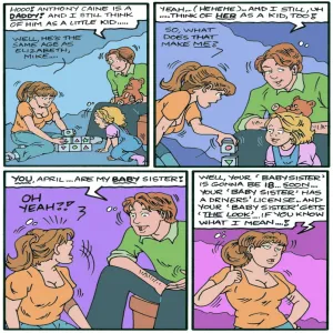 April's Adventures In Babysitting - Will She Or Won't She - page 2