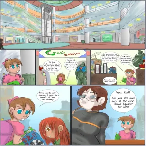 Sleepin' Over - page 1