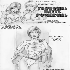 Thong Girl Meets Power Girl - page 1