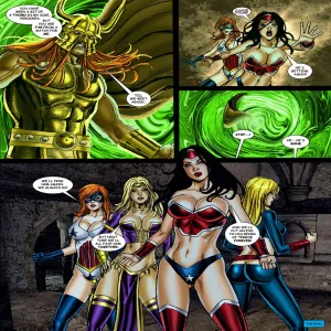 9 Superheroines VS Warlord 3 - page 25