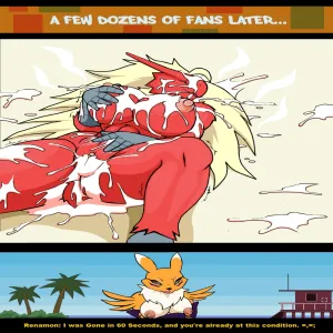 Blaziken (And Renamon) On The Beach - page 5