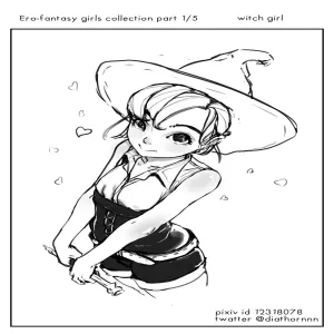 Ero-Fantasy Girls 1 - Witch Girl - page 1