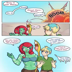 Glora vs The Jizzard - page 1