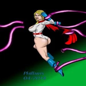 Power Girl vs Tentacles - page 1