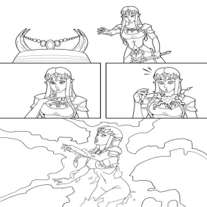 Zelda's Demon Transformation - page 1