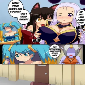 Sona x Ahri - Lovely Boobies - page 2