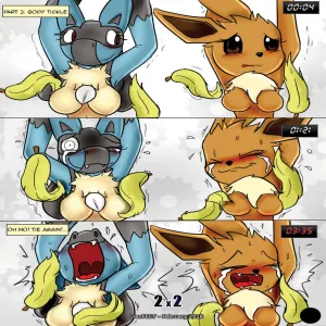 Tickle Fight - Lucario vs Eevee - page 3