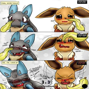 Tickle Fight - Lucario vs Eevee - page 4