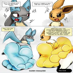 Tickle Fight - Lucario vs Eevee - page 5