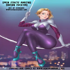 Gwen Stacy's Amazing Footjob Fucktime - page 1
