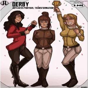 Derby 1 - Duchess Ponygirl Transformation - page 1