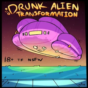 Drunk Alien Transformation - page 1