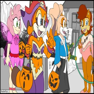 Lil' Amy's Spooky Halloween At Mr. Bunny's - page 1