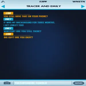 Tracer And Emily Texting Winston - page 5