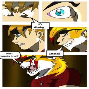 Lightning Fursona Transformation - page 2