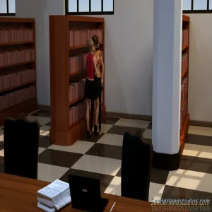 Heather In The Library - page 15
