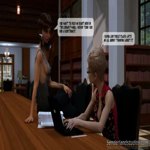 Heather In The Library - page 7